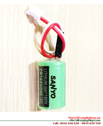 Sanyo CR14250SE; Pin nuôi nguồn PLC Sanyo CR14250SE lithium 3v 1/2AA 850mAh _Made in Japan